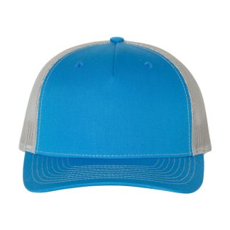 Richardson 112FP Five-Panel Trucker Cap – Cobalt Blue/ Grey