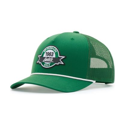 Richardson 112FPR Five-Panel Trucker Rope Cap – decorated sample