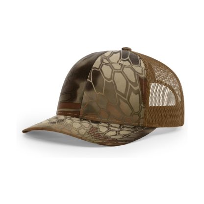 Richardson 112P Printed Trucker Cap – Kryptek Highlander - Buck – 3/4 view