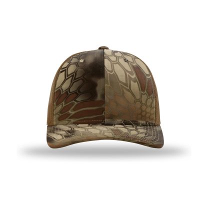 Richardson 112P Printed Trucker Cap – Kryptek Highlander - Buck – front