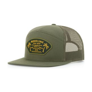 Richardson 168 Seven-Panel Trucker Cap – decorated sample