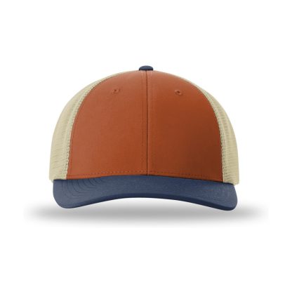 Richardson 173 Hood River Hat – Desert Org/Lt Khaki/Insignia Blue – front