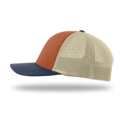 Richardson 173 Hood River Hat – Desert Org/Lt Khaki/Insignia Blue – left side