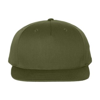 Richardson 255 Pinch Front Structured Snapback Trucker Cap – Army Olive
