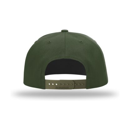 Richardson 255 Pinch Front Structured Snapback Trucker Cap – Army Olive – back