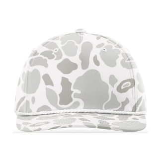 Richardson 258P Printed 5 Panel Classic Rope Hat – Blizzard Duck Camo/White